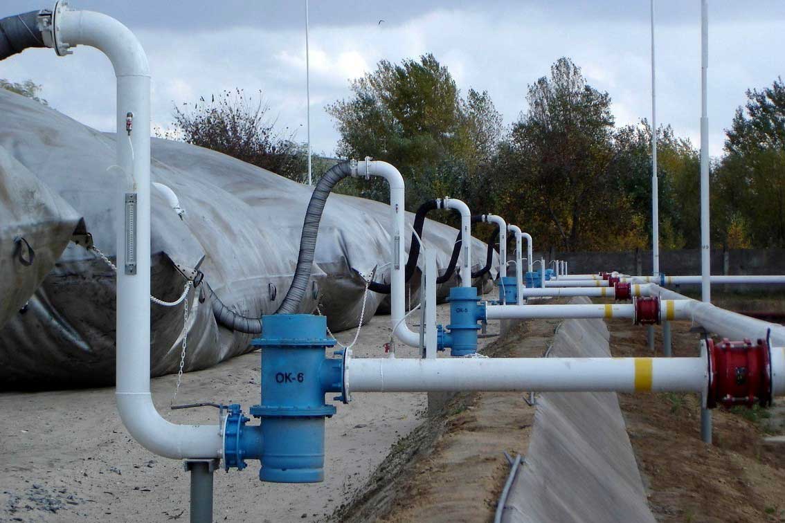 Монтаж газовой обвязки резервуара
